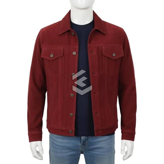 Men's Western Suede Trucker Jacket
