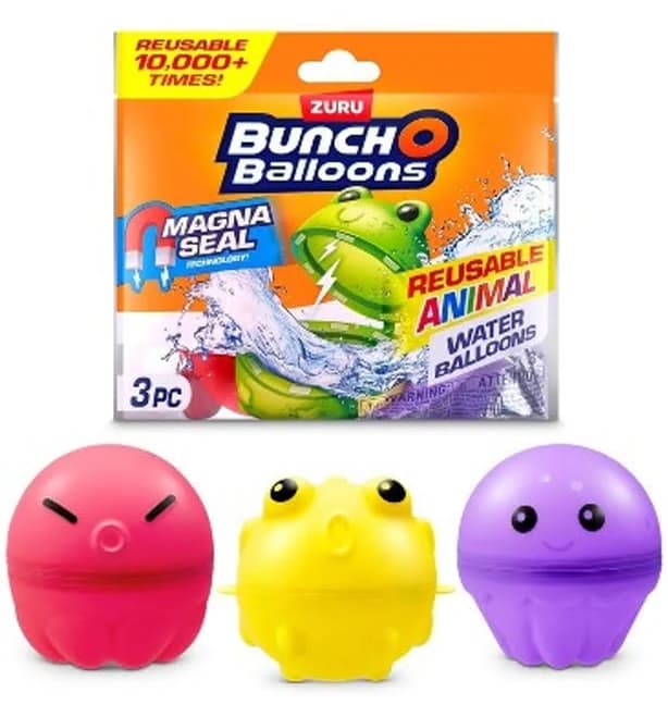 Bunch O Balloons Reusable Animal Water Balloons