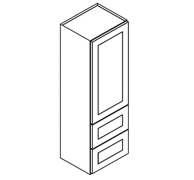Petit Wall Cabinet w/2 Drawers