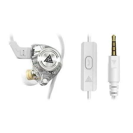White White Wired in Ear Headphones