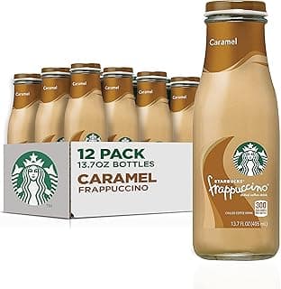 Frappuccino Coffee Drink, Caramel, 13.7 fl oz Bottles (12 Pack)