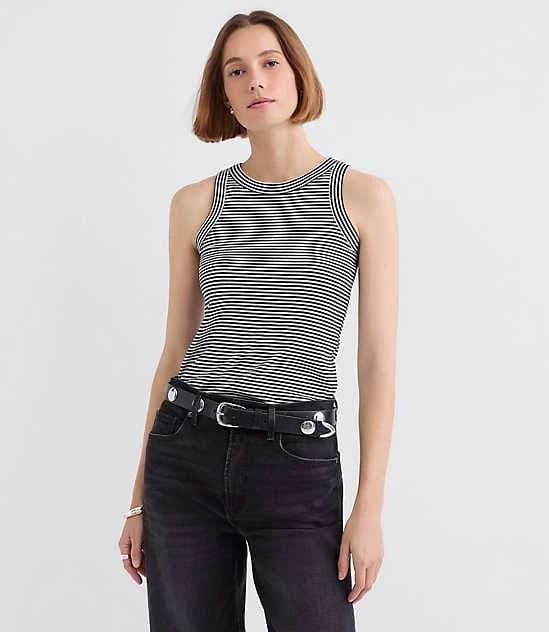 Loft Women's Striped Perfect Tank Top