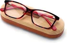 Rectangular RX'Able Acetate Non-prescription Glasses Frame Clear Lens Eyeglasses (Red) : Clothing, Shoes & Jewelry - Amazon.com