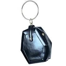 Black Purse with Gold Ring Handle — Alex Kouros