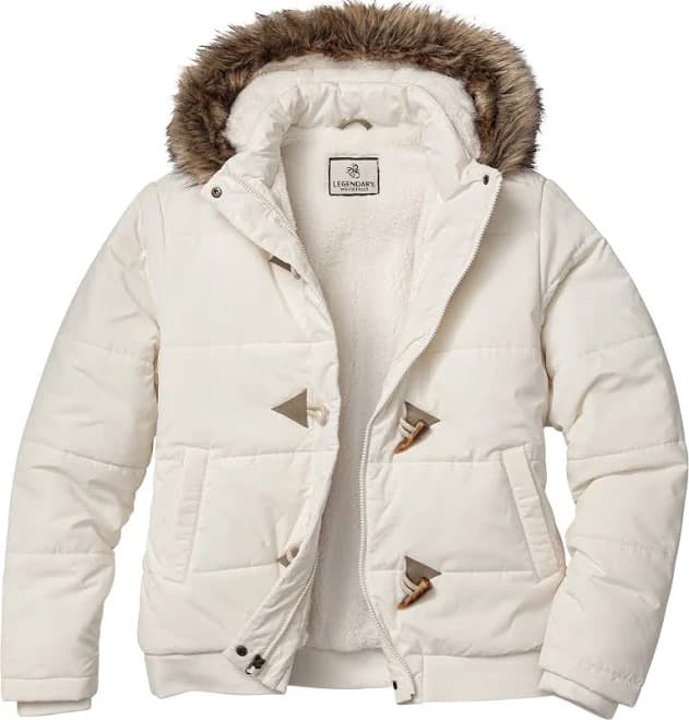 Legendary Whitetails Women's Quilted Faux Fur Puffer Jacket