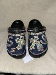 Patched Denim Crocs – Crafty Bizness