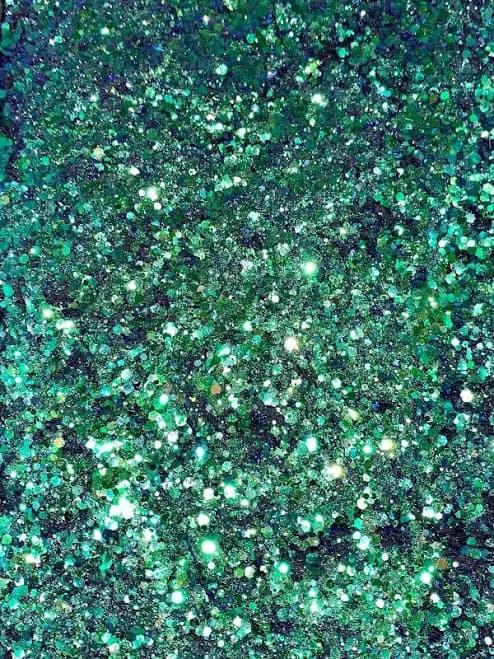 Aurora Emerald Green with Blue Reflect Duo Chrome Glitter Eyeshadow
