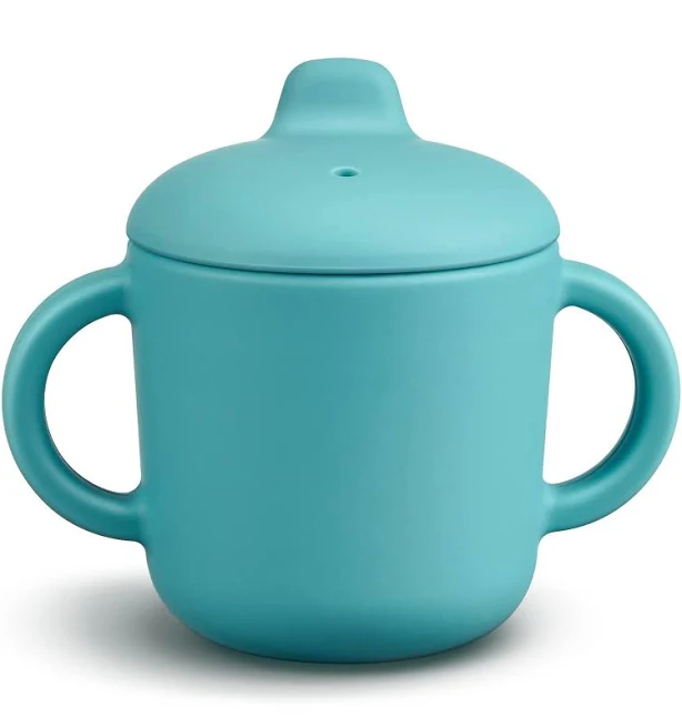 6 Months+ Sippy Cups with Handles,Small Silicone Sippy Cups Leak Proof 5oz,No Spill Sippy Cups for Toddlers