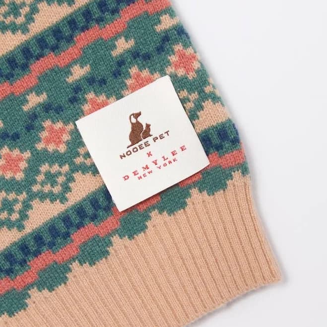 NOOEEPET Demylee Wool Jacquard Sweater