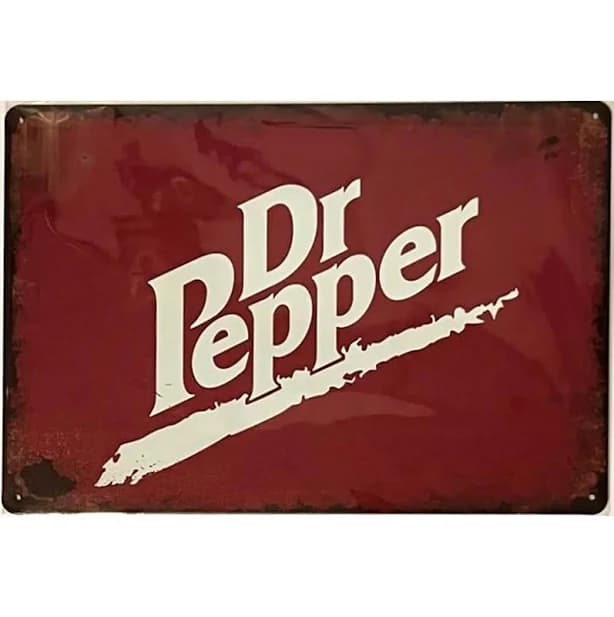 Dr Pepper Vintage Novelty Metal Sign 8" x 12" Wall Art1
