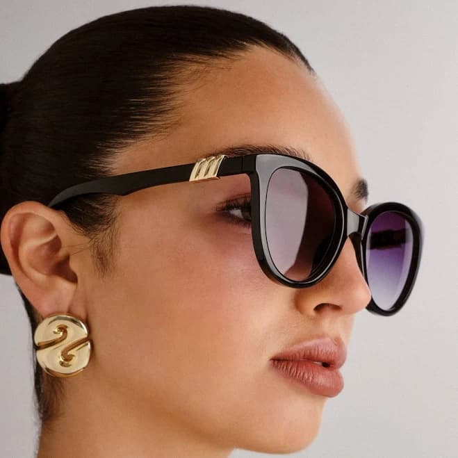 Le Specs Women's Muse Round Sunglasses