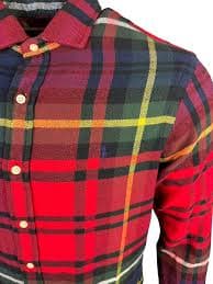Amazon.com: POLO RALPH LAUREN 男款經典合身多色格子法蘭絨襯衫, Red Mu : 服裝，鞋子和珠寶