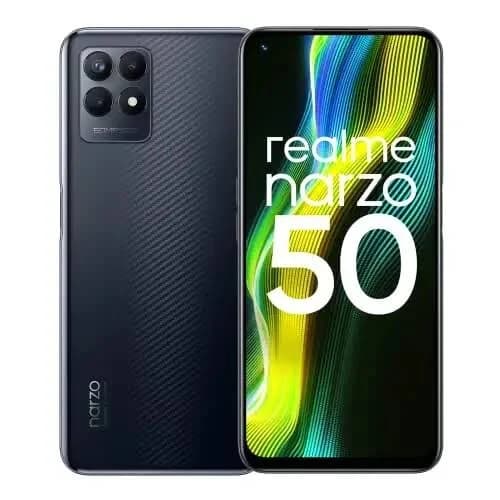 Realme Narzo 50 Factory Unlocked Dual Sim Smartphone with 4GB Ram-50mp AI Triple Camera-Black