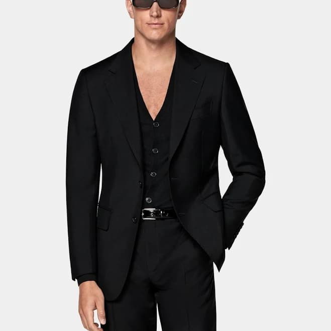 Suitsupply Men's Tailored Fit Wool Mohair Suit