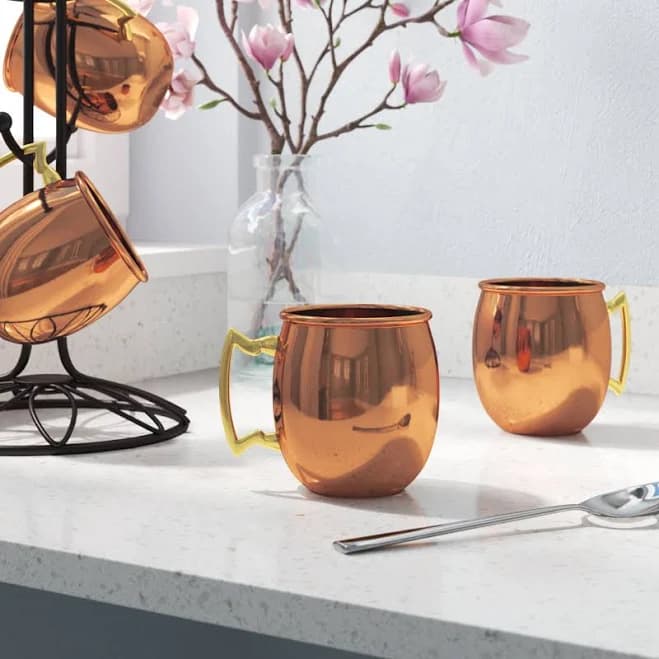 Charlton Home Averill Moscow Mule Mug Set