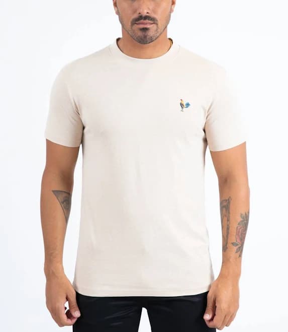 Men's Rooster Logo Cotton T-Shirt