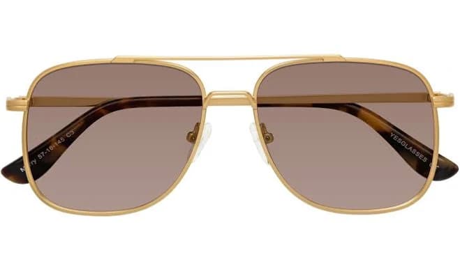 Merry Double Bridge Grandpa Metal Sunglasses