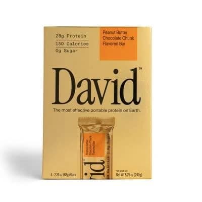 David Protein Bar Peanut Butter Chocolate Chunk
