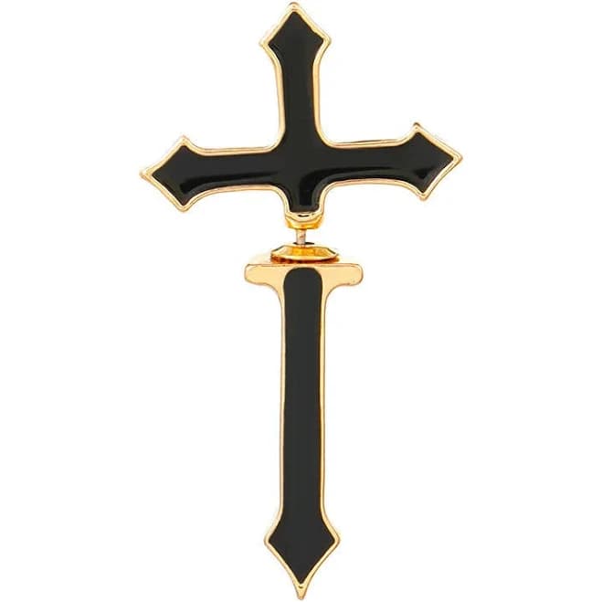 Vintage Gothic KInitial Sword Earrings
