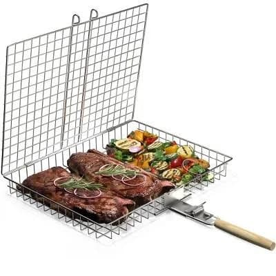 Sorbus Large Folding Barbecue Grilling Basket