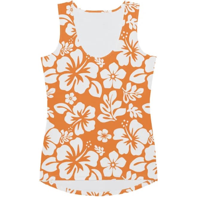 Extremely Stoked Women's Hawaiian Flowers Tank Top