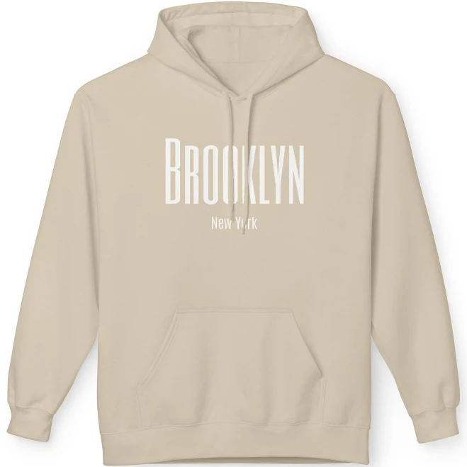 Brooklyn York Hoodie | City Typography Pullover