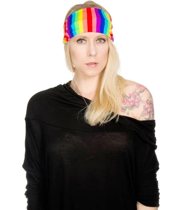 Handmade Rainbow Stripe Headband