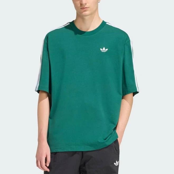 men adidas Originals Adicolor 3 Stripes Oversized Short Sleeve T-shirt