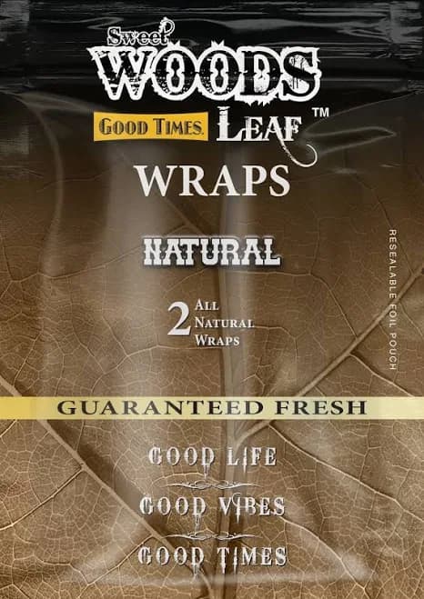 Sweet Woods Natural Leaf Wraps Natural / 30 Packs of 2 (60ct)
