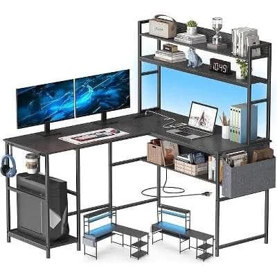 Mr Ironstone L Shaped Gaming Desk