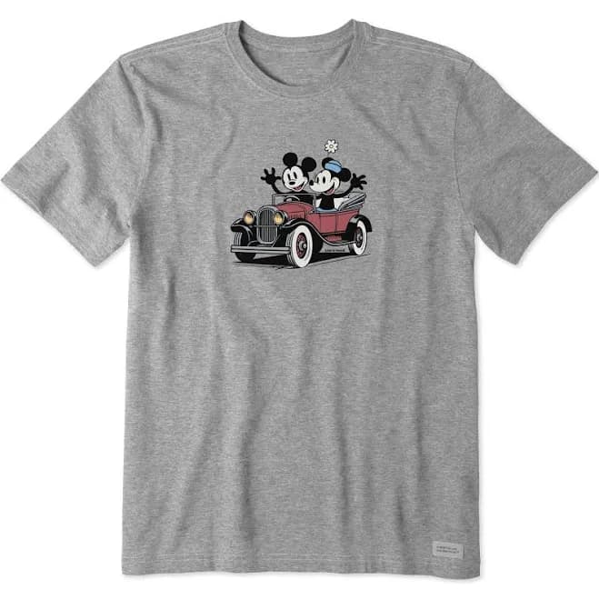 Life Is Good Men's Willie Antique Car T-Shirt