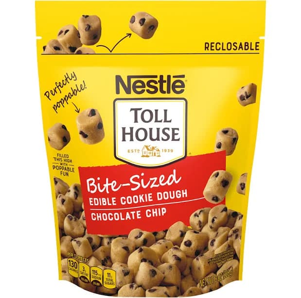 Nestle Toll House Bite Sized Chocolate Chip Edible Cookie Dough