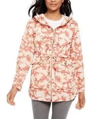 Columbia Women's West Bluff Camouflage Hooded Jacket Pink L MSRP $110 NWT