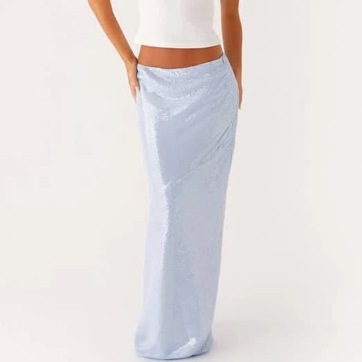 Algorithm Sequin Maxi Skirt