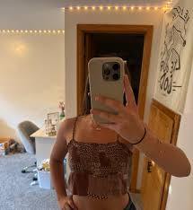 brown top LA Hearts S (4-6) Like new | Mercari