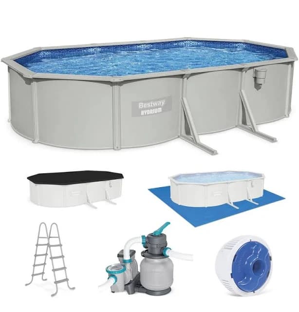 Bestway Hydrium 20' x 12' x 48” Steel Wall Above Ground Pool Set