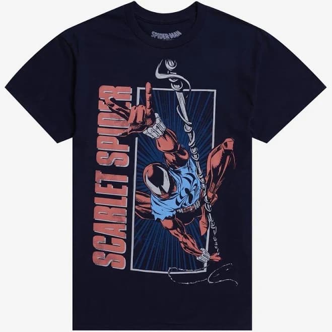 Marvel Spider-Man Across The Spider-Verse Scarlet Spider Graphic T-Shirt