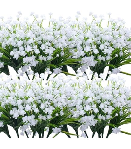 Amazon.com: Factory Direct Craft Classic Silk White Stephanotis 5 Stems Wrapped in Raffia - 3 Bouquets : Home & Kitchen
