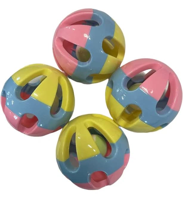Piggy Poo and Crew Rattle Balls Dog Toys