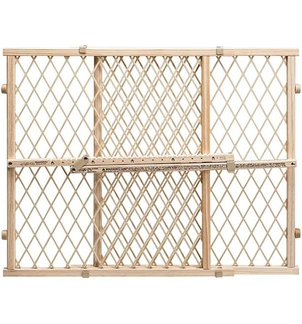 Evenflo Position & Lock Adjustable Wood Baby Gate