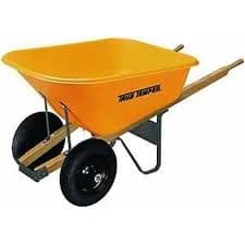 Rp810 8 Cubic Feet Volume Dual Wheels Poly Wheelbarrow