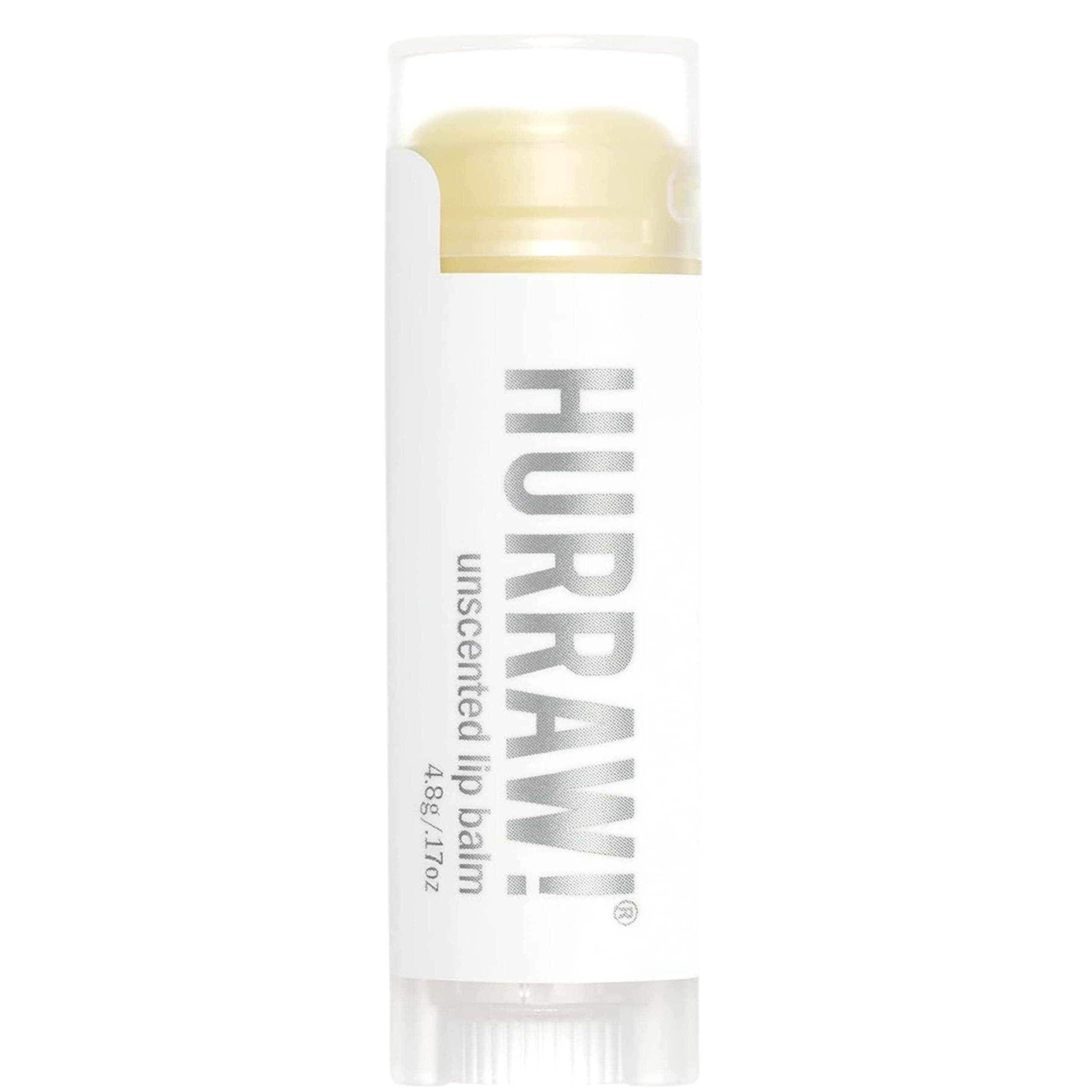 Hurraw! Unscented Lip Balm: Organic, Certified Vegan, Cruelty and Gluten Free. Non-GMO, 100% Natural Ingredients. Bee, Shea, Soy and Palm Free. Made in USA